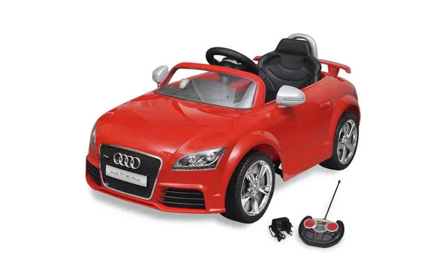 Elbil Til Børn - Audi Tt Rs Ride-on Med Fjernbetjening, Rød