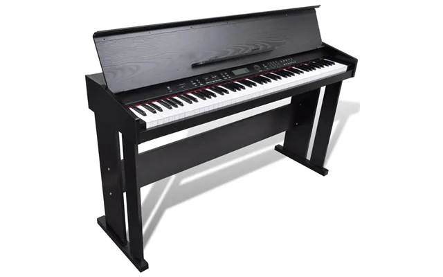 Elektronisk Digitalt Klaver - 88 Tangenter Med Lcd Og Musikstand