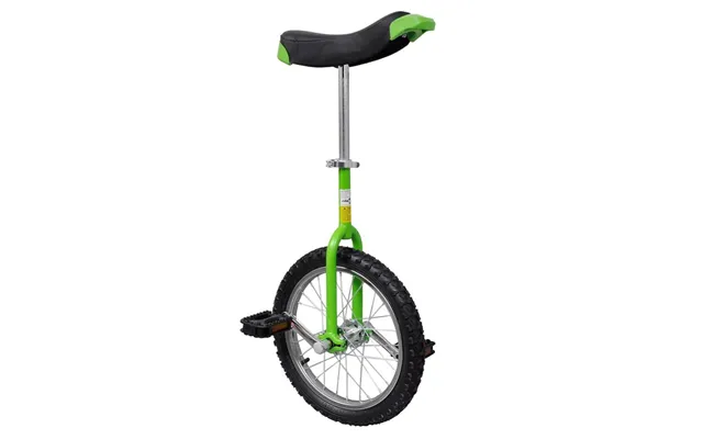 Ethjulet Cykel 16 - Højdejusterbar, Grøn