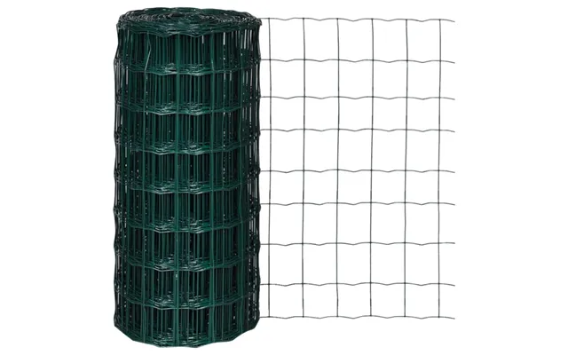 Eurohegn 25 × 0,8 M - Ståltråd Med Grøn Pvc-belægning