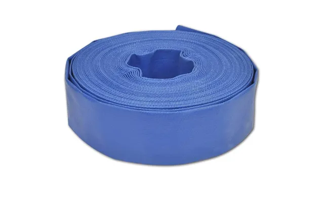 Flad Slange 50 M 1,5 Pvc - Blå Vand- Pumpeslange