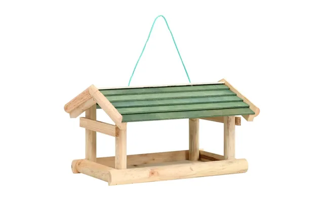 Foderhus Til Fugle 35 × 29,5 × 21 Cm I Massivt Træ - Hængende Foderbræt