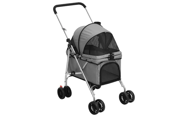 Foldbar Hundeklapvogn 76 × 50 × 100 Cm I Oxfordstof - Grå