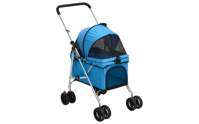 Foldbar Hundeklapvogn I Oxfordstof - Blå, 76 × 50 × 100 Cm