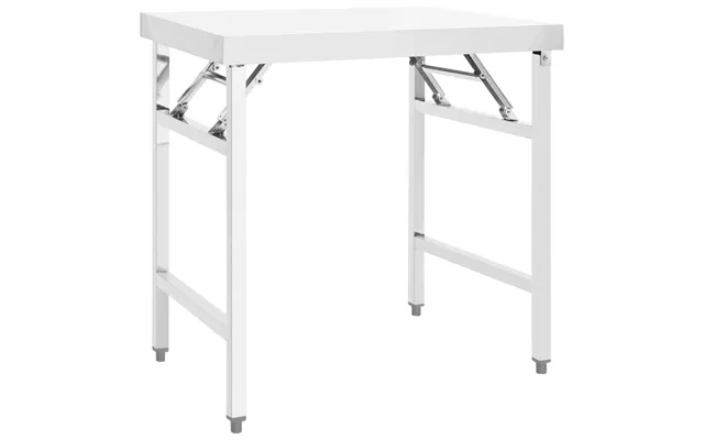 Foldbart Arbejdsbord Til Køkken 85 × 60 × 80 Cm - Rustfrit Stål