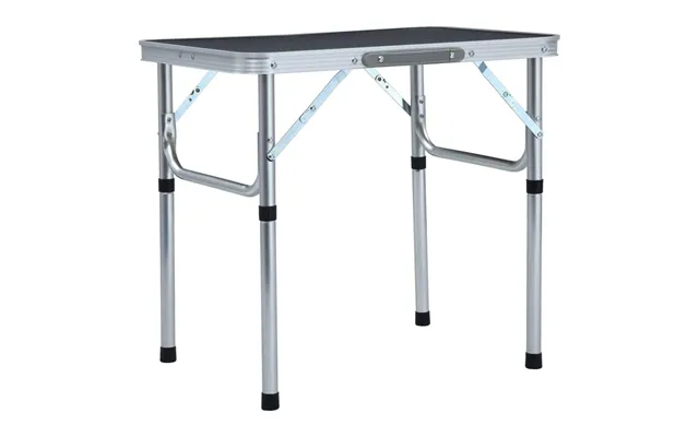 Foldbart Campingbord 60 × 45 Cm - Aluminium, Grå