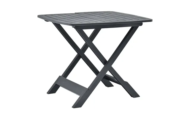 Foldbart Havebord I Plastik - 79 × 72 × 70 Cm, Antracitgrå
