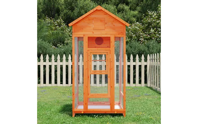 Fuglebur Voliere I Massivt Fyrretræ - Brun 91,5 × 53 × 170 Cm