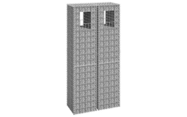 Gabionkurve 2 Stk. - 40 × 40 × 180 Cm I Jern