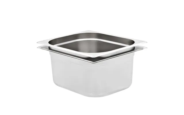 Gastronorm Beholdere 2 Stk. Gn 1 2 - 150 Mm Rustfrit Stål