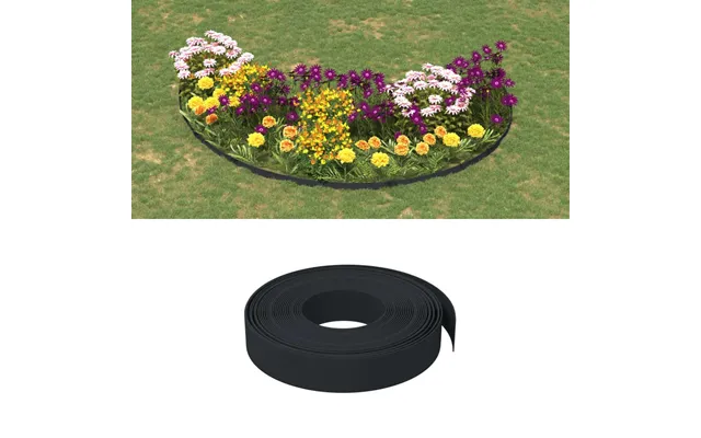 Græskant 10 M X 10 Cm I Polyethylen - Sort