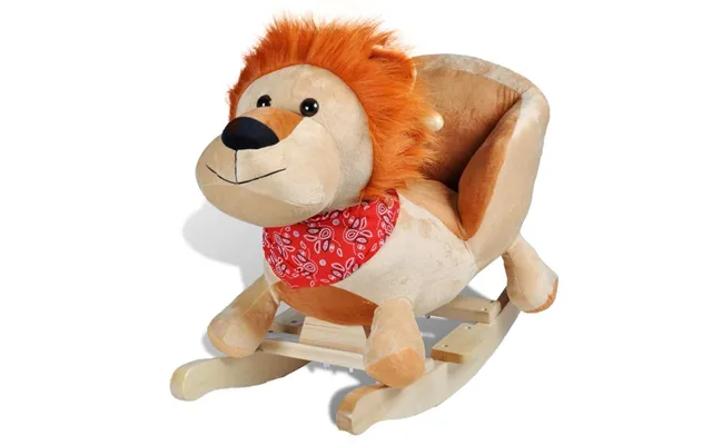 Gyngedyr Løve - Blød Babygynge Med Sæde