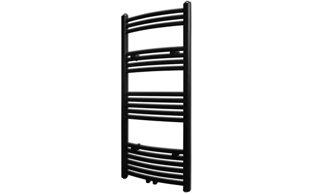Håndklæderadiator 50 × 116 Cm - Buet, Sort, Centralvarme