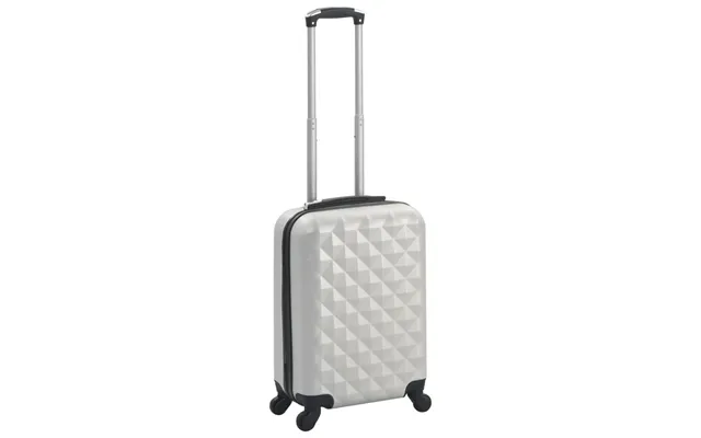 Hardcase-kuffert I Abs - Sølvfarvet, 55 × 36 × 22 Cm