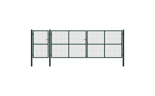 Havelåge I Stål 500 × 150 Cm - Grøn Trådnetslåge