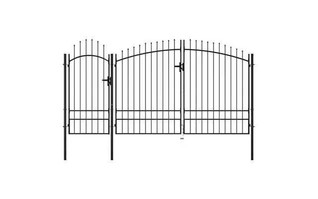 Havelåge Woerden I Stål 1,95 × 4 M - Sort