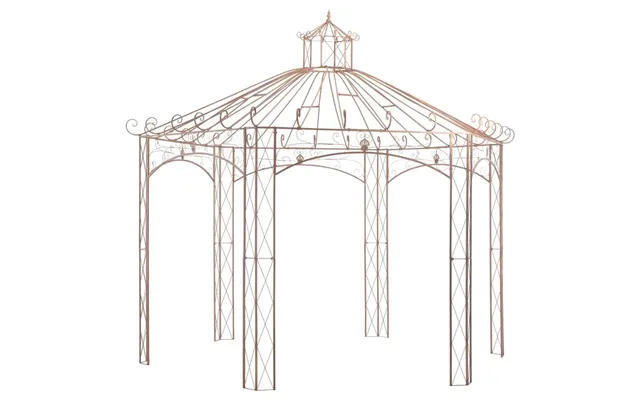 Havepavillon 4 X 4 M I Smedejern - Antikbrun