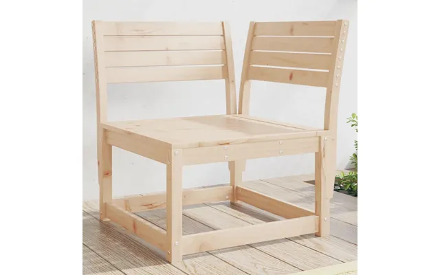 Hjørnemodul Til Havesofa 73×73×78 Cm - Massivt Fyrretræ Ubehandlet