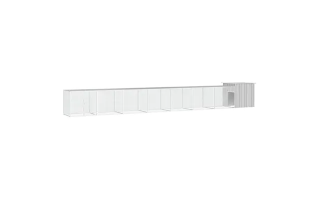 Hønsehus 800 × 91 × 100 Cm I Galvaniseret Stål - Grå