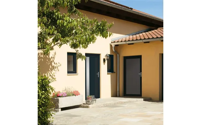 Hoveddør 108x208 Cm Pvc Antracitgrå