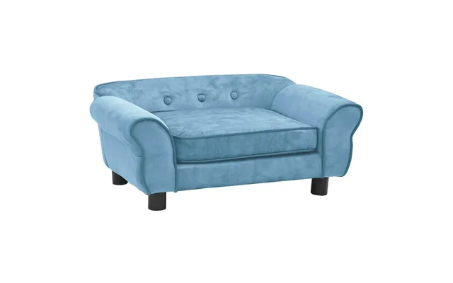 Hundesofa I Plys - 72×45×30 Cm, Turkis