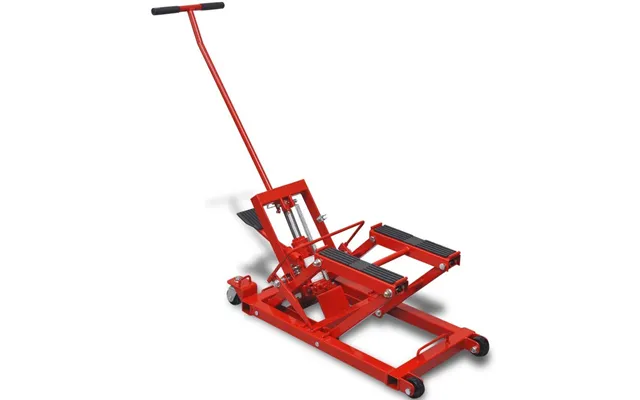 Hydraulisk Donkraft Til Motorcykel Og Atv 680 Kg - Rød
