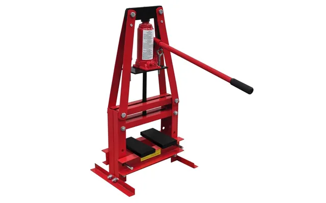 Hydraulisk Værkstedspresse 6 Ton - Rød, Gulvmodel