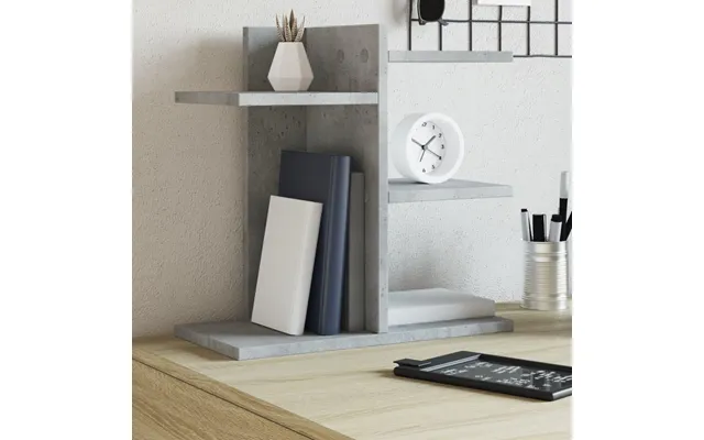 Hylde Til Skrivebord 42 × 21,5 × 42 Cm - Konstrueret Træ, Betongrå