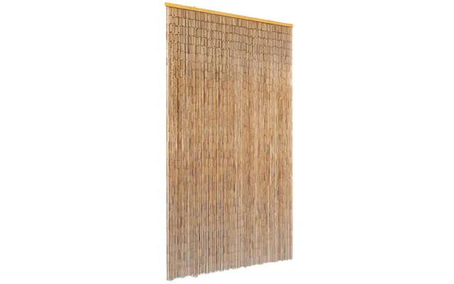 Insektgardin Til Dør I Bambus - 100 × 200 Cm, Brun