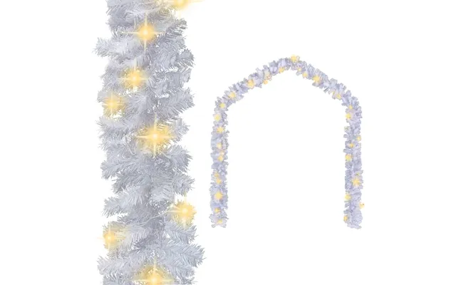 Juleguirlande Med Led-lys 5 M - Hvid, 75 Varmt Hvide Lys