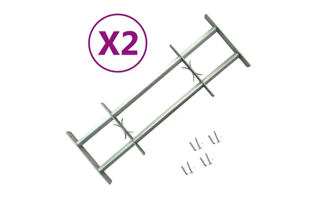 Justérbart Sikkerhedsgitter Til Vinduer - 2 Stk., 700-1050 Mm