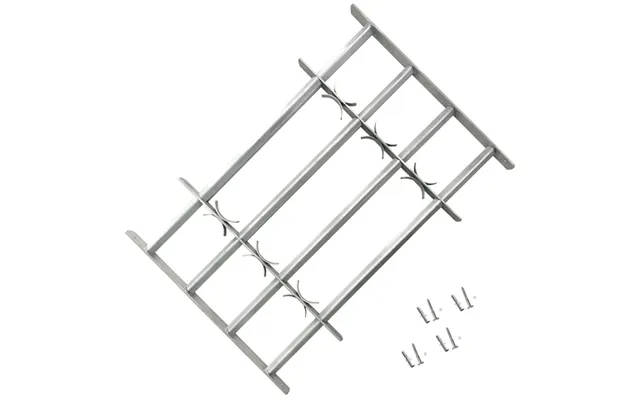 Justerbart Vinduesgitter 1000-1500 Mm - Galvaniseret Stål, Sølv