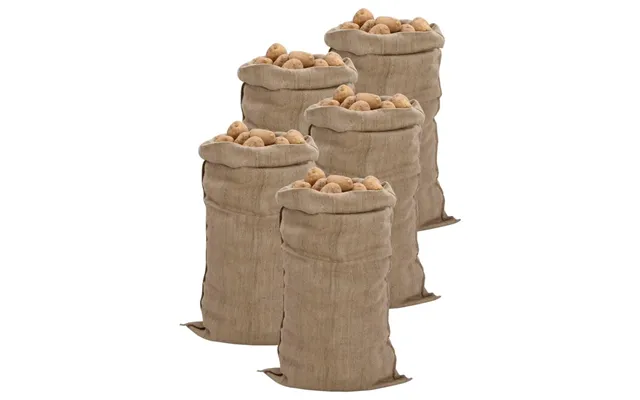 Jutesække - 5 Stk. 65 × 135 Cm, 100 % Jute, 340 G M
