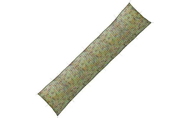 Kamuflagenet Med Opbevaringspose - 1,5 × 7 M, Grøn Camouflage