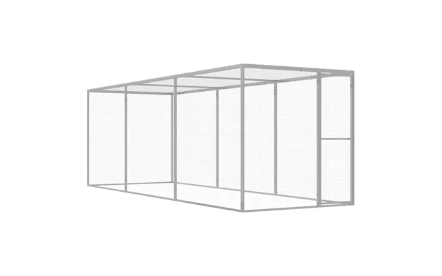 Kattebur I Galvaniseret Stål - 4,5 × 1,5 × 1,5 M, Sølvfarvet