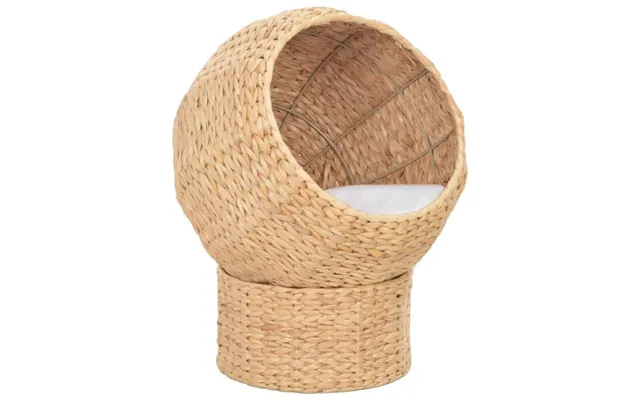 Kattekurv I Søgræs - Naturfarvet Kattehule Med Hynde, H 45 Cm