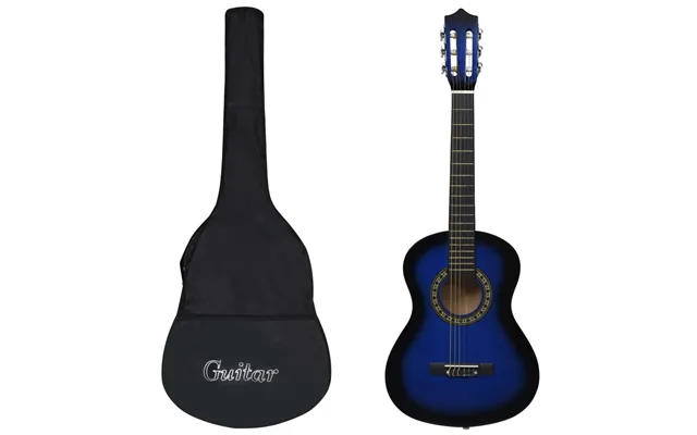 Klassisk Guitar 1 2 34 Med Taske - Blå