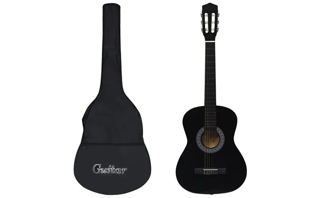 Klassisk Guitar 3 4 36 Med Taske - Sort Begynderguitar