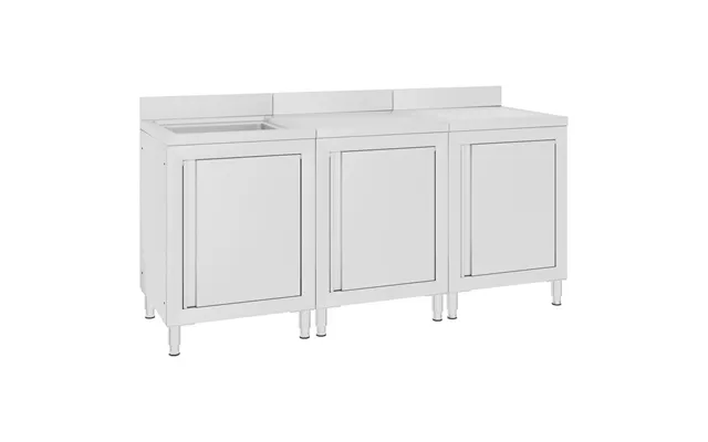 Kommerciel Køkkenvask Med Underskabe 180×60×96 Cm - Rustfrit Stål
