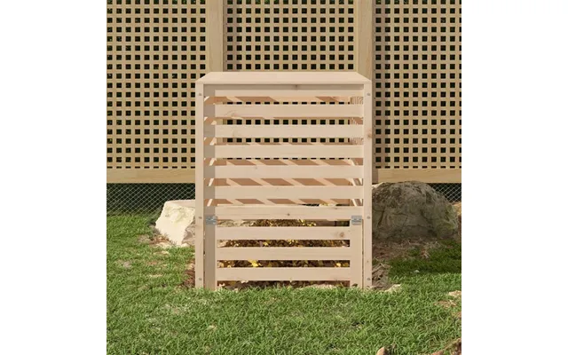 Kompostbeholder 82,5x82,5x99,5 Cm Massivt Fyrretræ