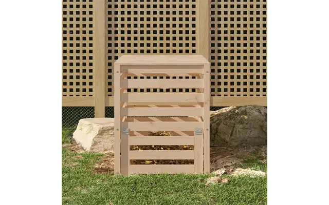 Kompostbeholder I Massivt Fyrretræ 63,5×63,5×77,5 Cm