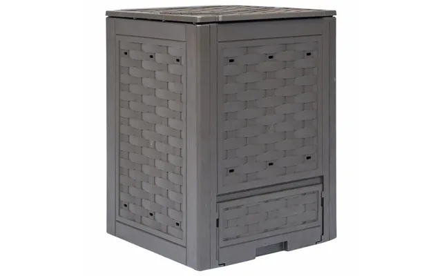 Kompostbeholder Til Haven 300 L - 60 X 60 X 83 Cm, Brun
