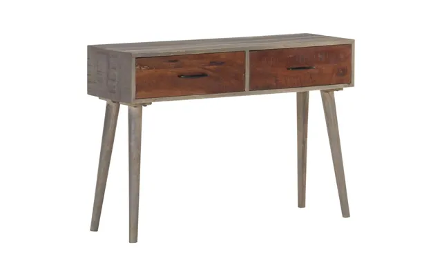 Konsolbord 110 × 35 × 75 Cm I Massivt Ru Mangotræ - Grå Honningbrun