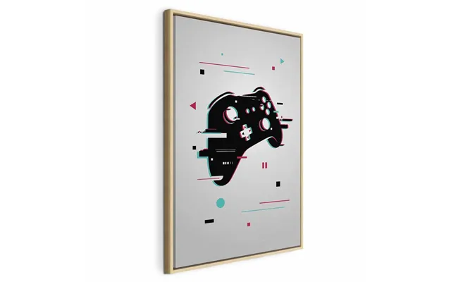 Lærredsbillede Cyberpad Med Game Controller-motiv - 60 X 90 Cm