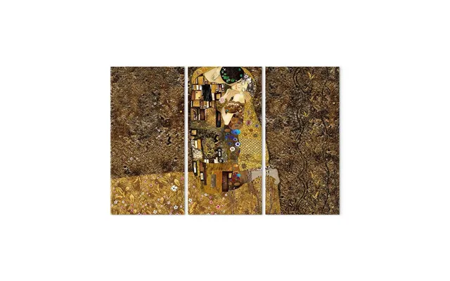 Lærredsbillede Klimt-inspiration Kiss - Vægkunst Med Mennesker