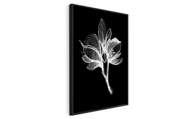 Lærredsbillede Night Flower Lodret Blomstermotiv - 40 X 60 Cm
