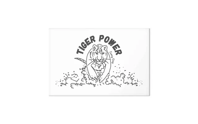Lærredsbillede Tigerkraft 1 Del Bredformat - 90 X 60 Cm