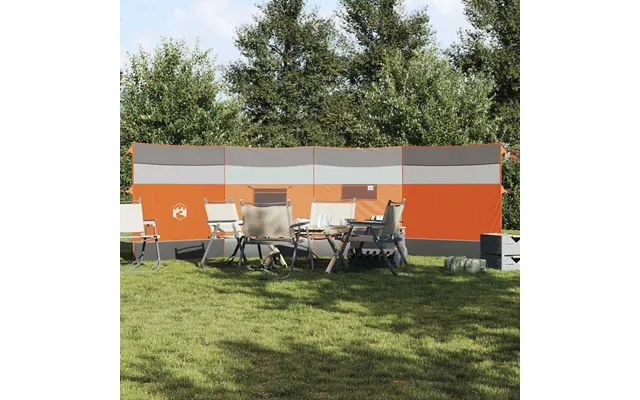 Læsejl 510 × 153 Cm - Vandtæt Strand- Og Campingskærm, Grå Orange