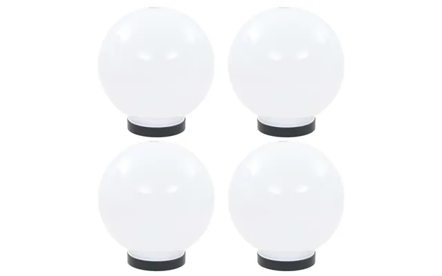 Led Kuglelamper Til Haven - 4 Stk., 20 Cm, Hvid, Pmma, E27