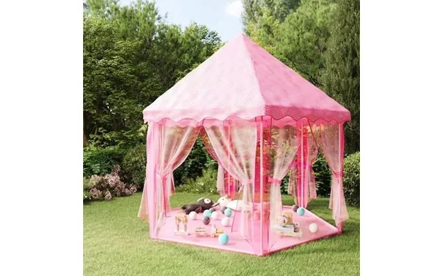 Legetelt Med 250 Bolde 133x140 Cm Prinsessetema Pink